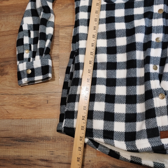 Willow Pine Plaid Hooded Fleece Jacket 